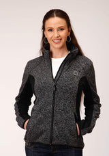 Roper Womens Melange Charcoal Grey Tech Jacket - Roper - Flyclothing LLC