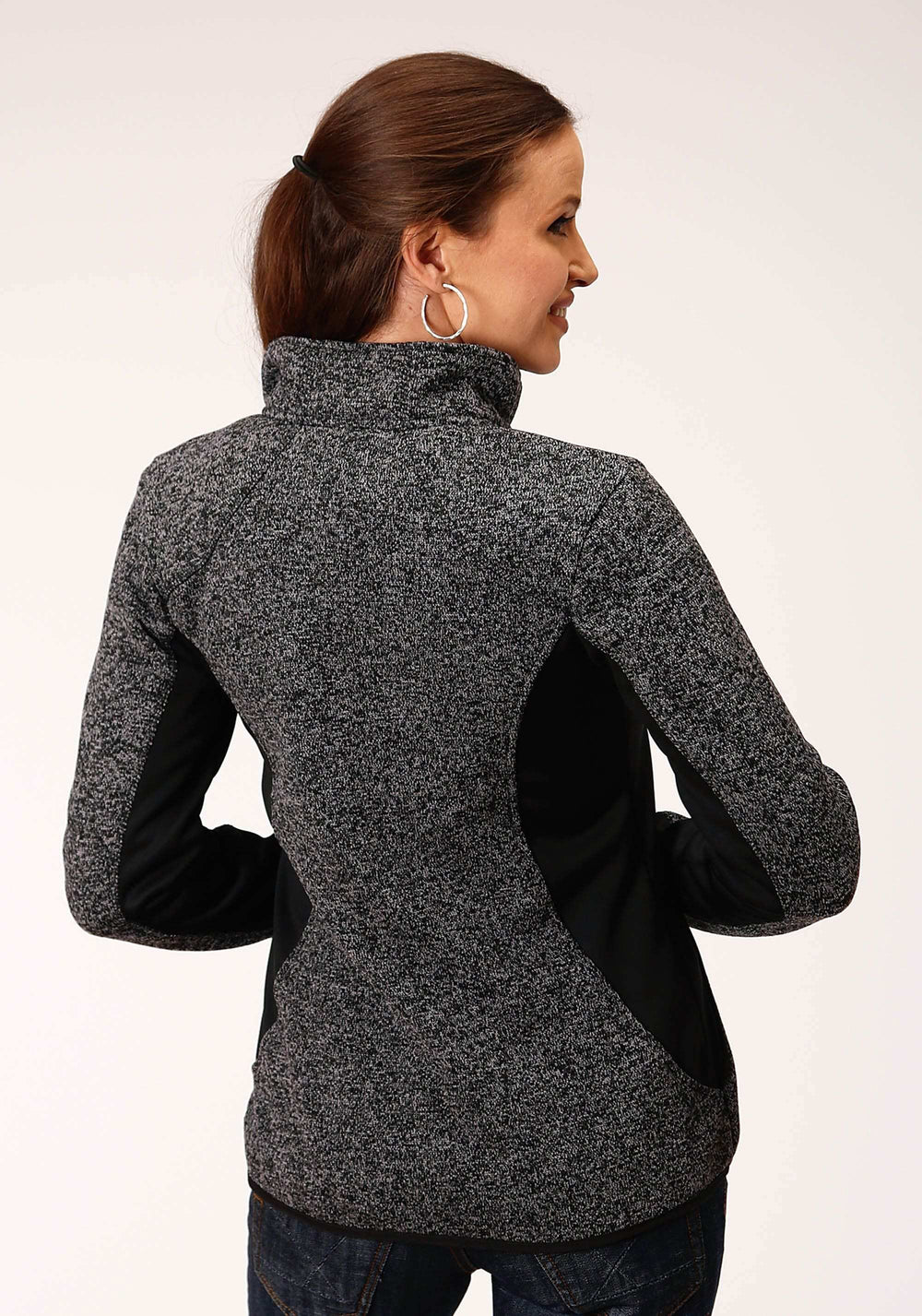 Roper Womens Melange Charcoal Grey Tech Jacket - Roper - Flyclothing LLC