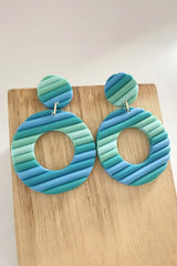 Round Shape Dangle Earrings - Trendsi - Flyclothing LLC