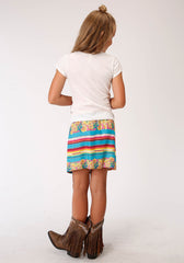 Roper Girls Serape Print  Skirt