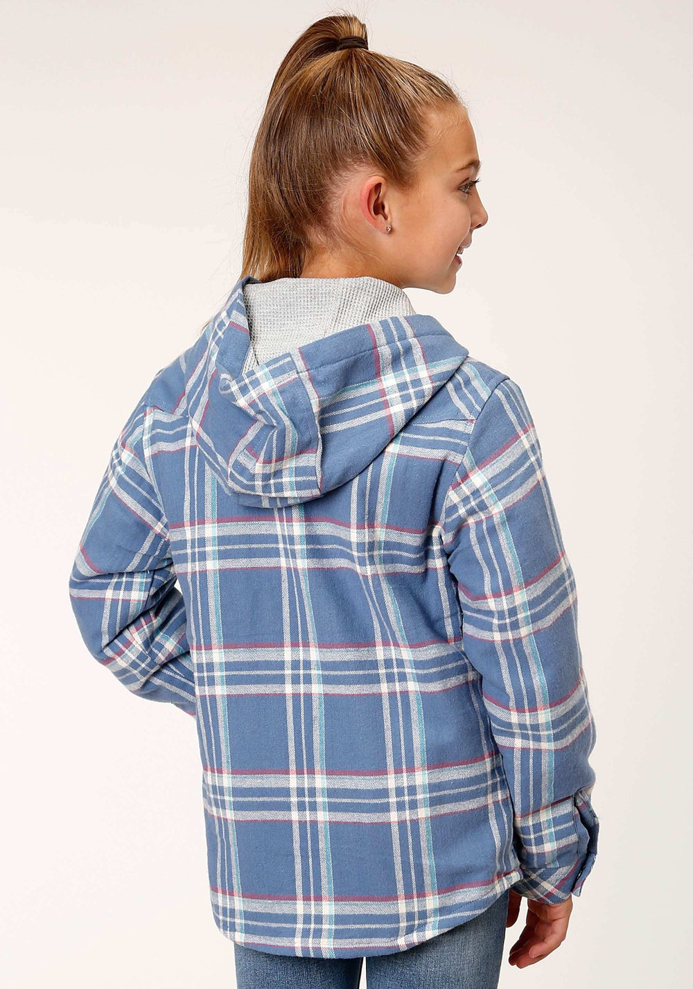 Roper Girls Long Sleeve Snap Thermal Lined Flannel Shirt Jacket - Roper - Flyclothing LLC