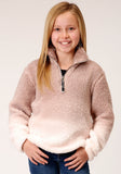 Roper Girls Womens Polar Fleece Dip Dye Polar Fleece Pullover - Roper