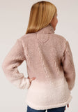 Roper Girls Womens Polar Fleece Dip Dye Polar Fleece Pullover - Roper