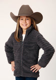 Roper Girls Womens Faux Mink Fleece Jacket Polar Fleece Pullover - Roper