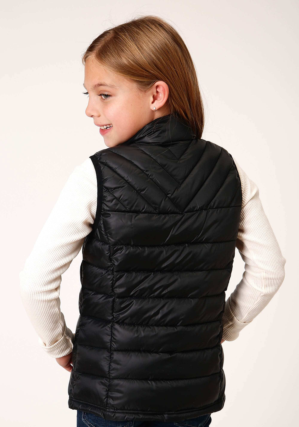 Roper Girls Parachute Black Down Vest - Roper - Flyclothing LLC