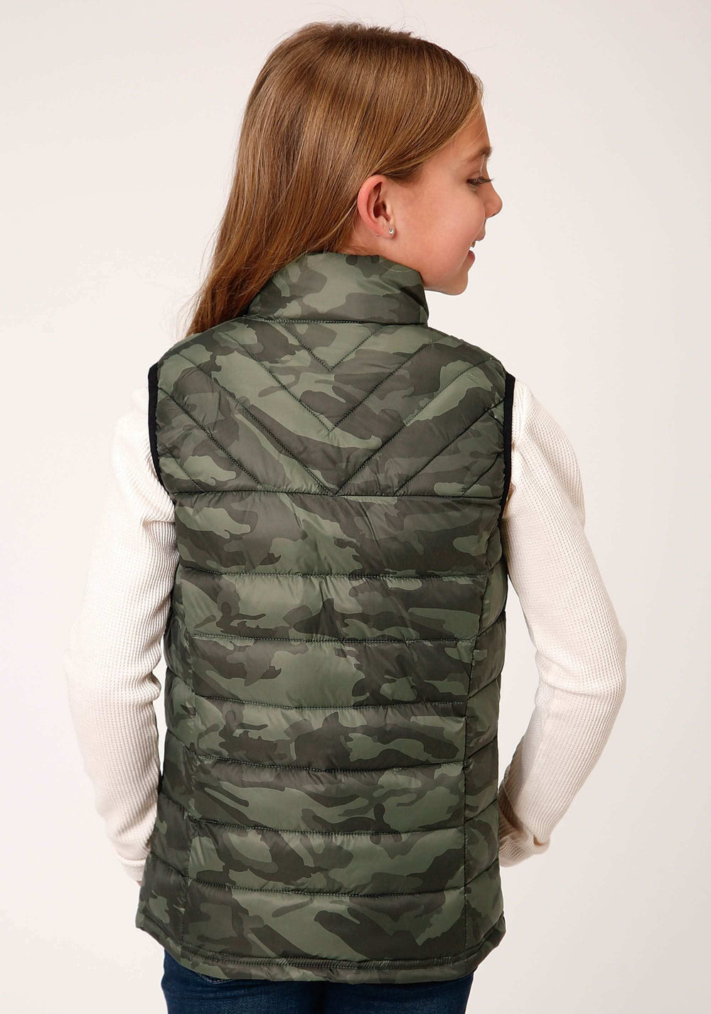 Roper Girls Parachute Camo Down Vest - Roper - Flyclothing LLC