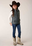 Roper Girls Slvr Sage Nylon Parachute Down Vest - Roper - Flyclothing LLC