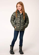 Roper Girls Parachute Camo Hooded Down Jacket - Roper - Flyclothing LLC