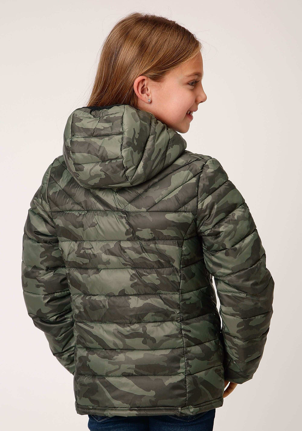 Roper Girls Parachute Camo Hooded Down Jacket - Roper - Flyclothing LLC