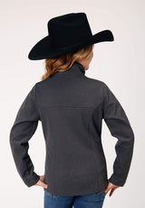 Roper Girls Heather Grey Softshell Tech Jacket - Roper - Flyclothing LLC