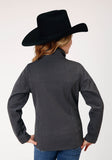 Roper Girls Heather Grey Softshell Tech Jacket - Roper