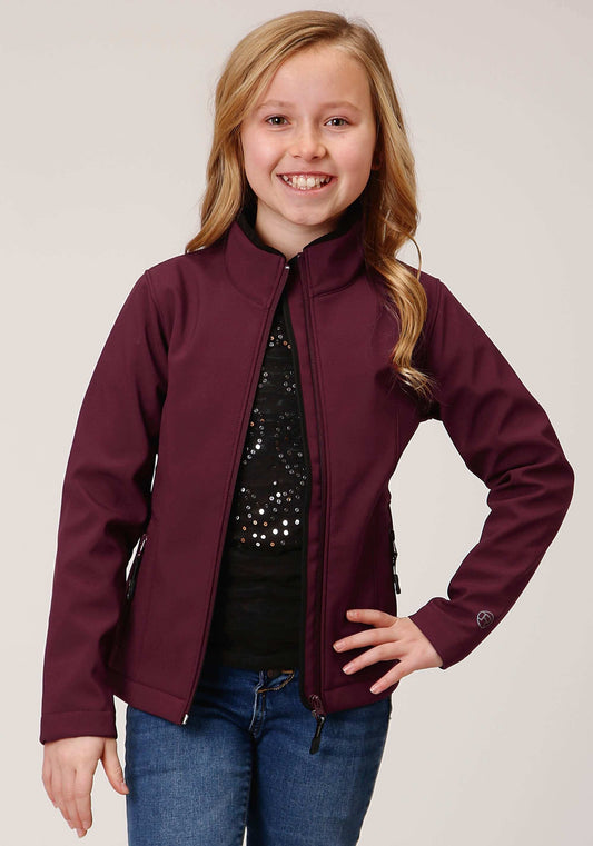 Roper Girls Wine Softshell Tech Jacket - Roper - Flyclothing LLC