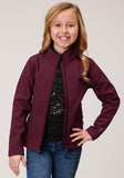 Roper Girls Wine Softshell Tech Jacket - Roper