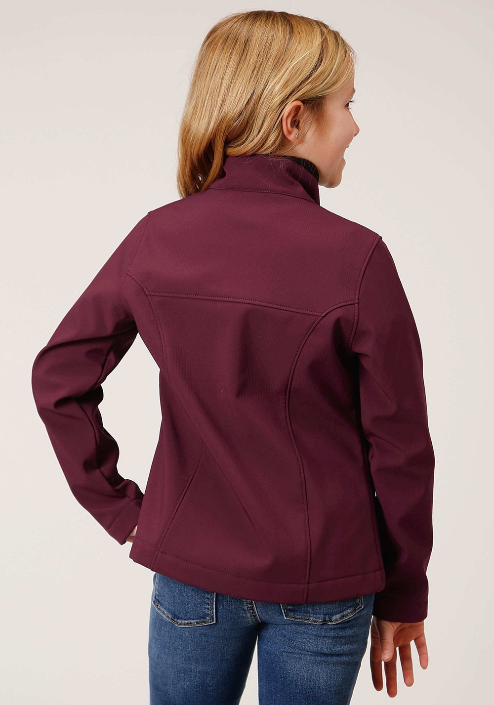 Roper Girls Wine Softshell Tech Jacket - Roper - Flyclothing LLC