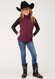 Roper Girls Wine Softshell Tech Vest - Roper