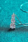 1.8 Carat Moissanite Triple-Pendant Necklace - Trendsi