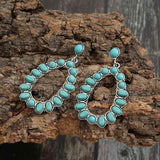Artificial Turquoise Earrings - Trendsi