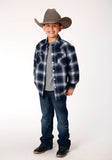 Roper Boys Long Sleeve Snap Cranberry Plaid Western Shirt Jacket - Roper