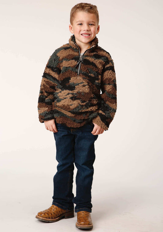 Roper Boys Polar Fleece Camo Print Pullover - Roper - Flyclothing LLC