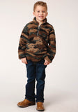 Roper Boys Polar Fleece Camo Print Pullover - Roper