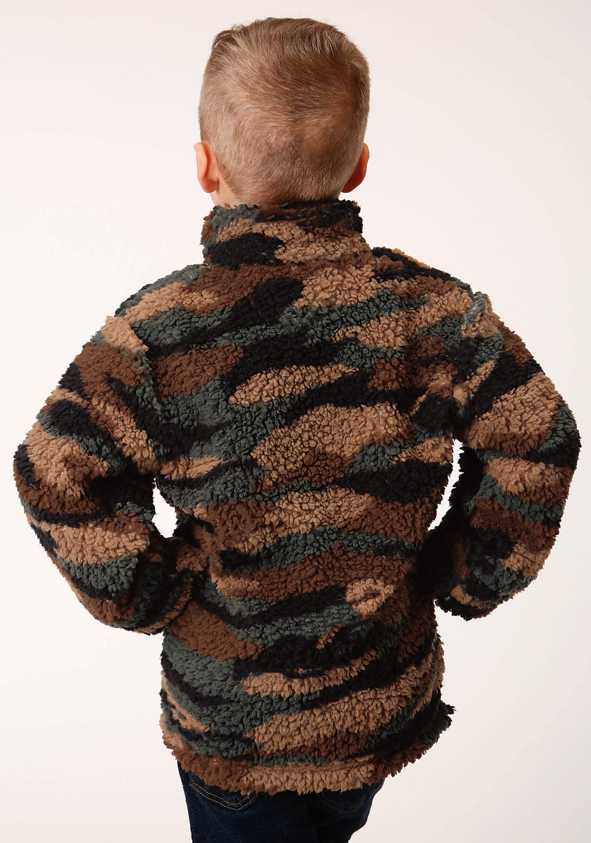 Roper Boys Polar Fleece Camo Print Pullover - Roper - Flyclothing LLC