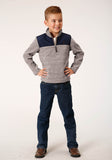 Roper Boys Polar Fleece Brown Pullover - Roper
