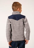 Roper Boys Polar Fleece Brown Pullover - Roper