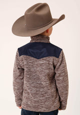 Roper Boys Polar Fleece Heather Chocolate Pullover - Roper - Flyclothing LLC