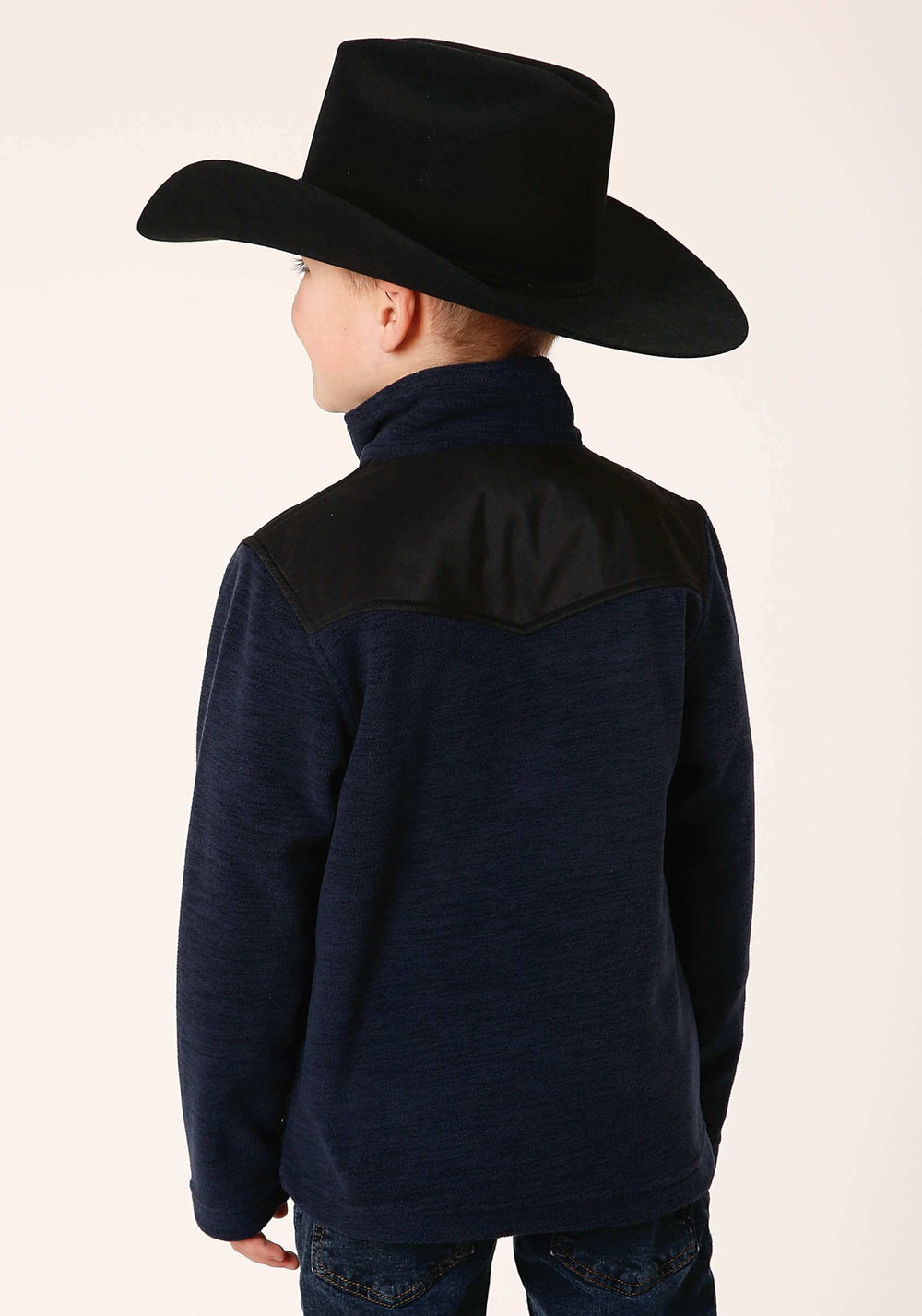 Roper Boys Polar Fleece Heather Navy Pullover - Roper - Flyclothing LLC