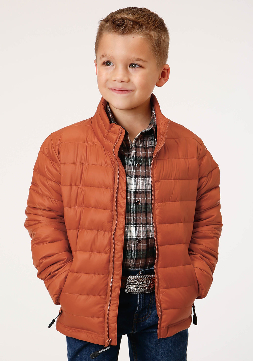 Roper Boys Crushable Poly Filled Down Jacket - Roper