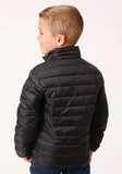 Roper Boys Black Nylon Parachute Down Jacket - Roper