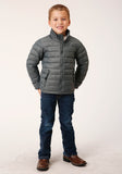 Roper Boys Slvr Sage Nylon Parachute Down Jacket - Roper