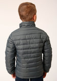 Roper Boys Slvr Sage Nylon Parachute Down Jacket - Roper