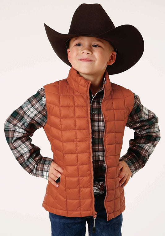 Roper Boys Crushable Poly Filled Down Vest - Roper - Flyclothing LLC
