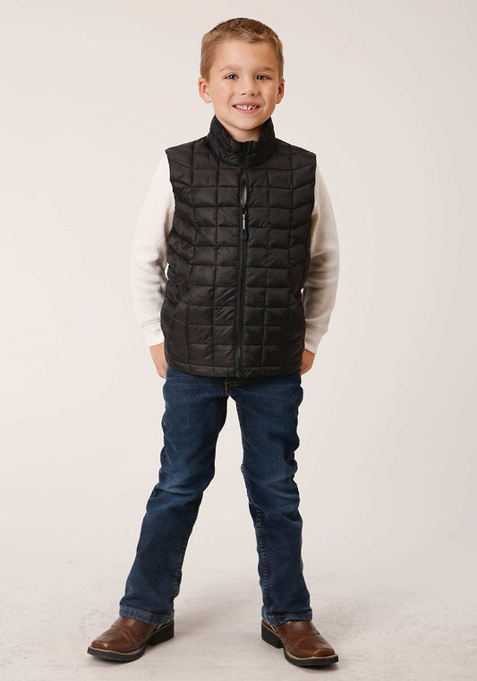 Roper Boys Black Nylon Parachute Down Vest - Roper - Flyclothing LLC