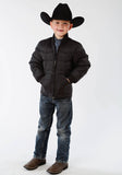 Roper Boys Black Poly-Filled Jacket - Roper