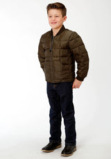 Roper Boys Brown Poly-Filled Jacket - Roper - Flyclothing LLC