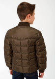 Roper Boys Brown Poly-Filled Jacket - Roper