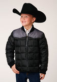 Roper Boys Quilted Poly Filled Western Jacket - Roper