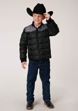 Roper Boys Quilted Poly Filled Western Jacket - Roper