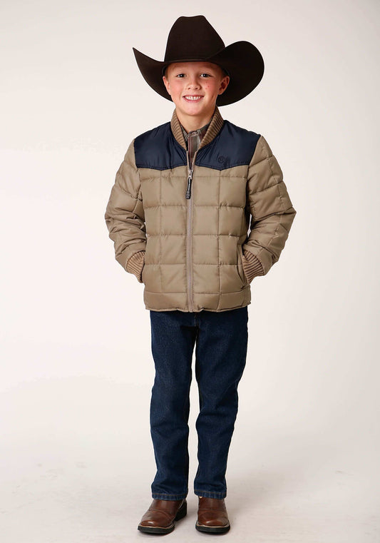 Roper Boys Quilted Poly With Poly Fill Jacket Poly Filled Western Jacket - Roper - Flyclothing LLC