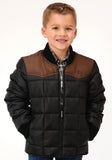 Roper Boys Quilted Polyfilled Jacket Poly Filled Western Jacket - Roper