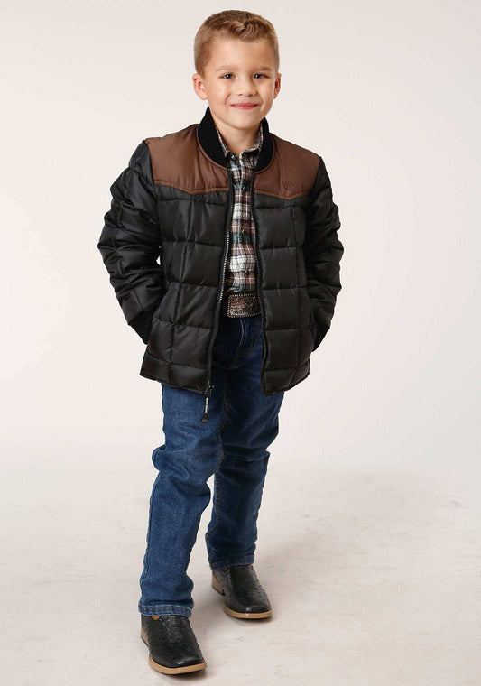 Roper Boys Quilted Polyfilled Jacket Poly Filled Western Jacket - Roper - Flyclothing LLC