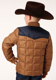 Roper Boys Quilted Polyfilled Jacket Poly Filled Western Jacket - Roper