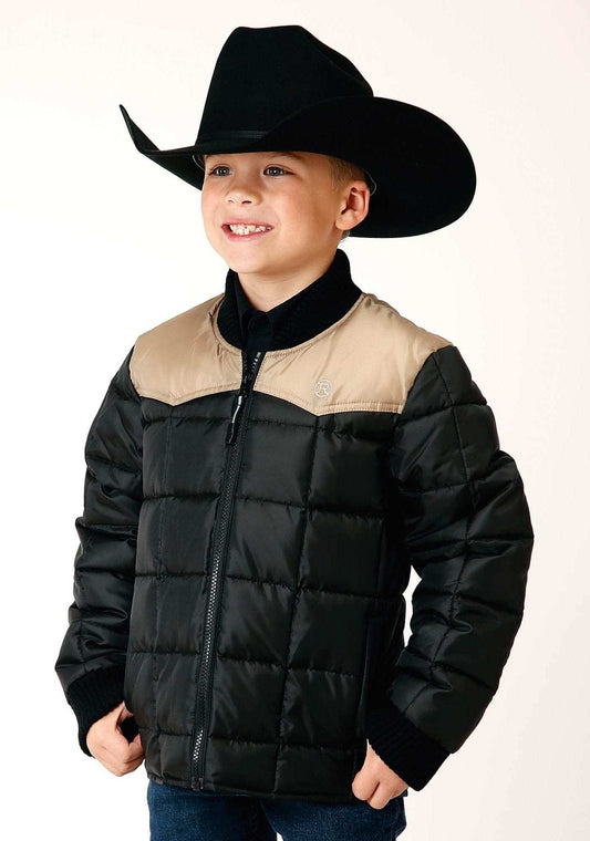 Roper Boys Quilted Polyfilled Jacket Poly Filled Western Jacket - Roper - Flyclothing LLC