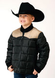 Roper Boys Quilted Polyfilled Jacket Poly Filled Western Jacket - Roper