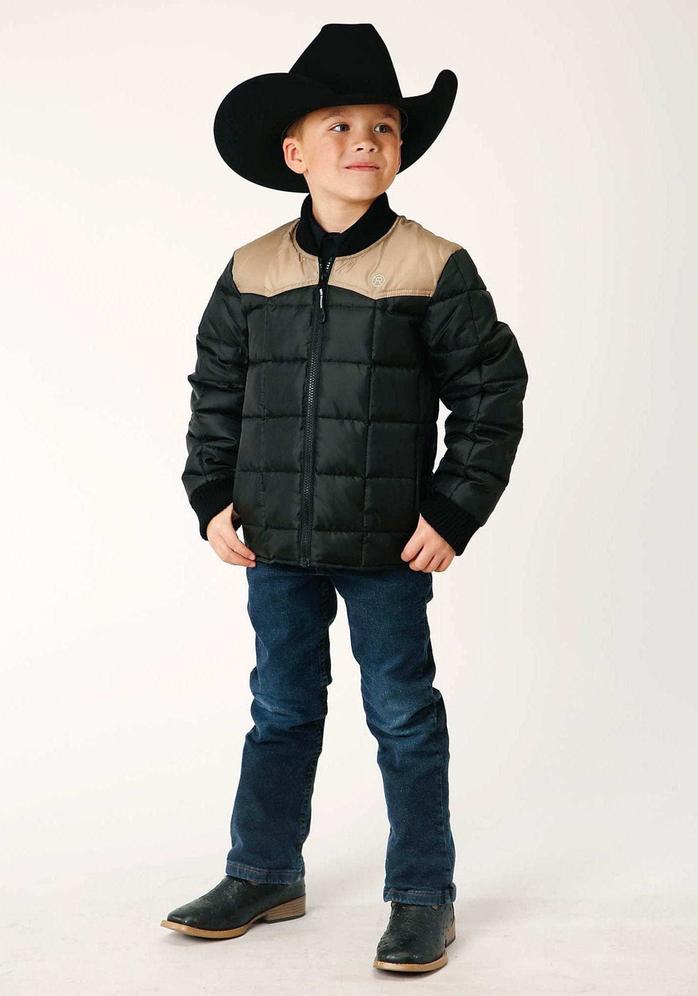 Roper Boys Quilted Polyfilled Jacket Poly Filled Western Jacket - Roper - Flyclothing LLC