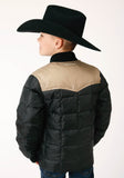 Roper Boys Quilted Polyfilled Jacket Poly Filled Western Jacket - Roper