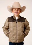 Roper Boys Quilted Polyfilled Jacket Poly Filled Western Jacket - Roper
