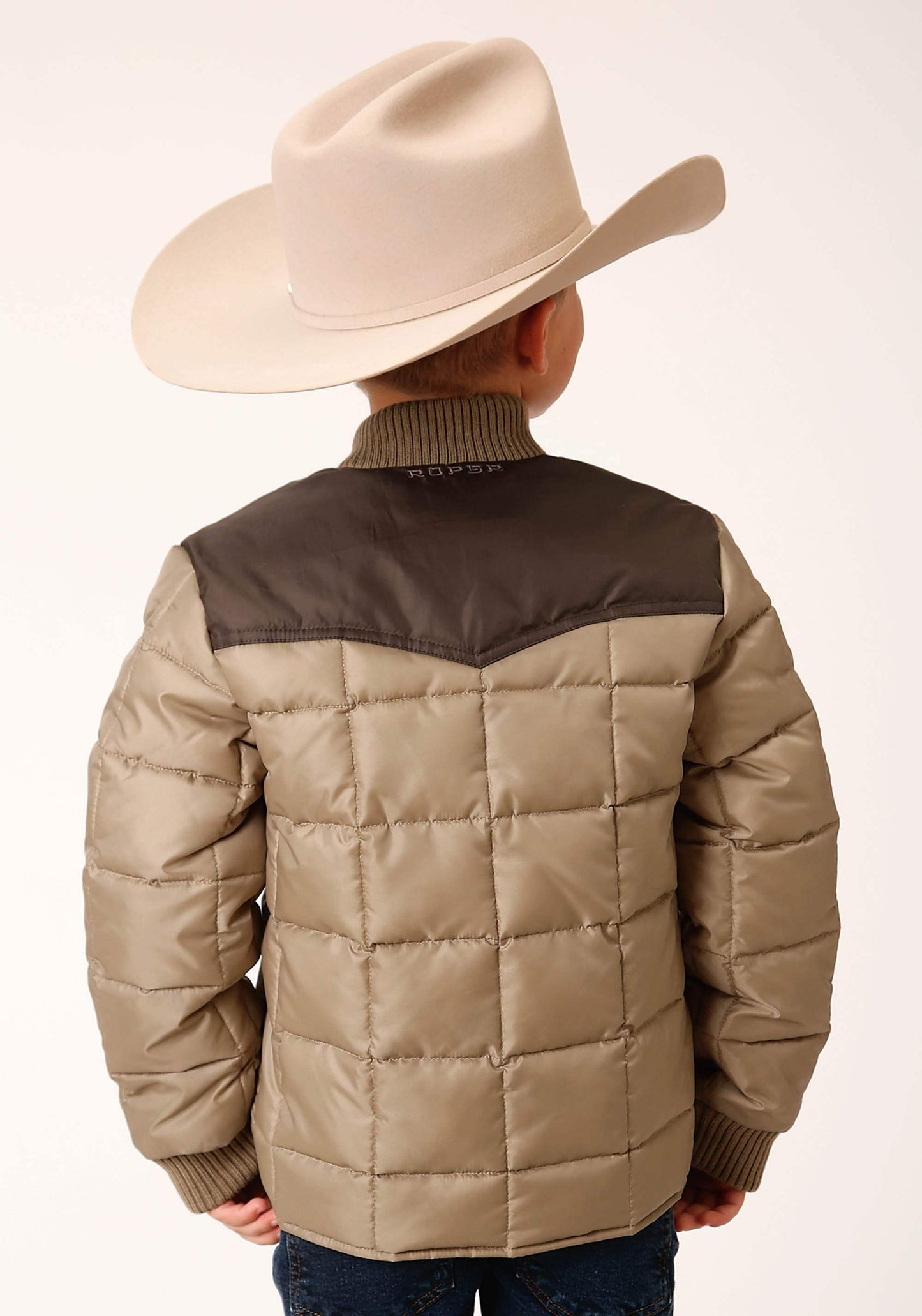 Roper Boys Quilted Polyfilled Jacket Poly Filled Western Jacket - Roper - Flyclothing LLC